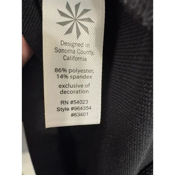 Athleta Zippy Jacket Women's Black Athleisure L - Picture 7 of 10